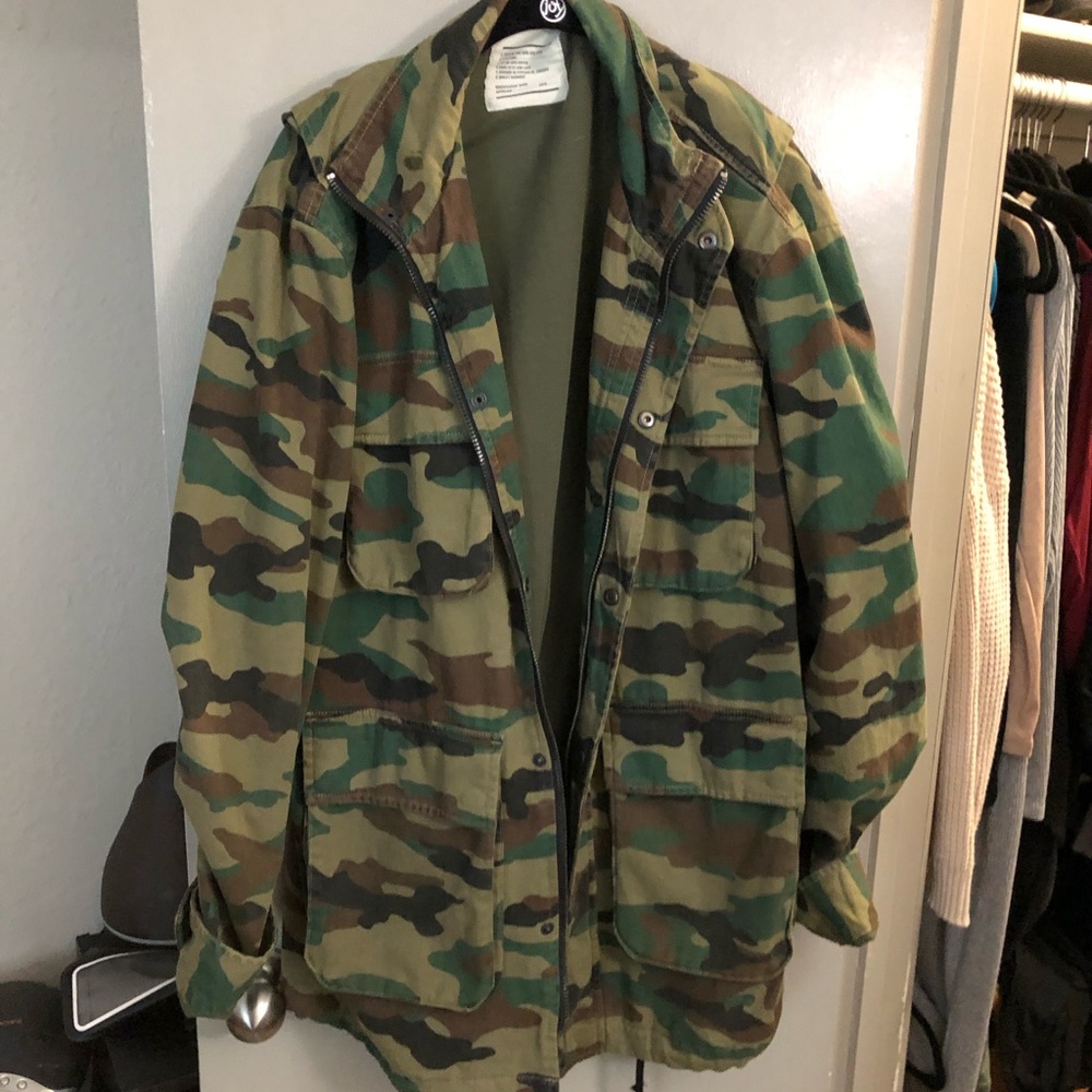 Camo over-sized jacket